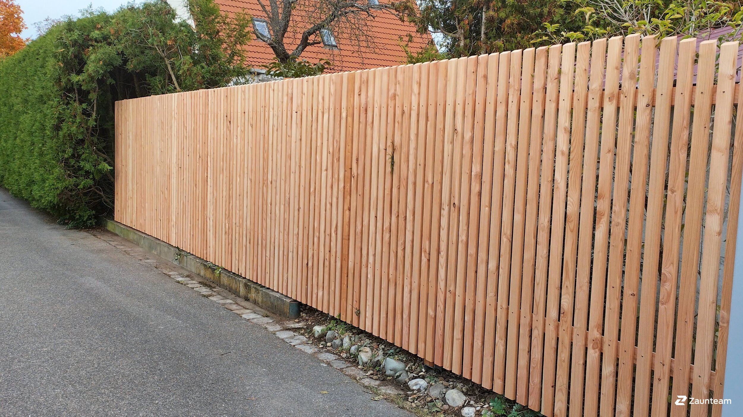 Holz Sichtschutz aus dem 2023 in 90530 Wendelstein Deutschland von Zaunteam Nürnberg.